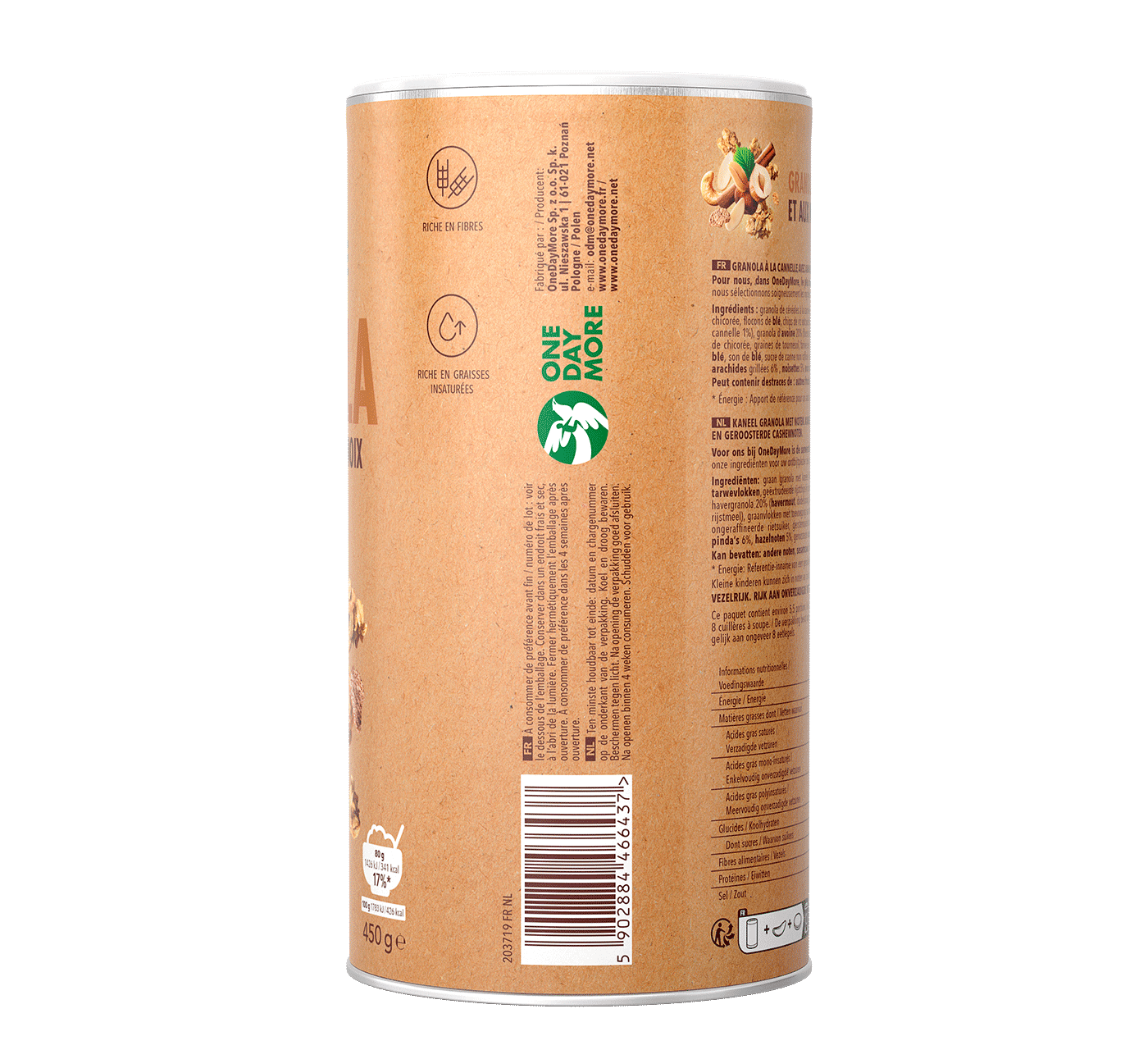 Granola cynamonowa OneDayMore