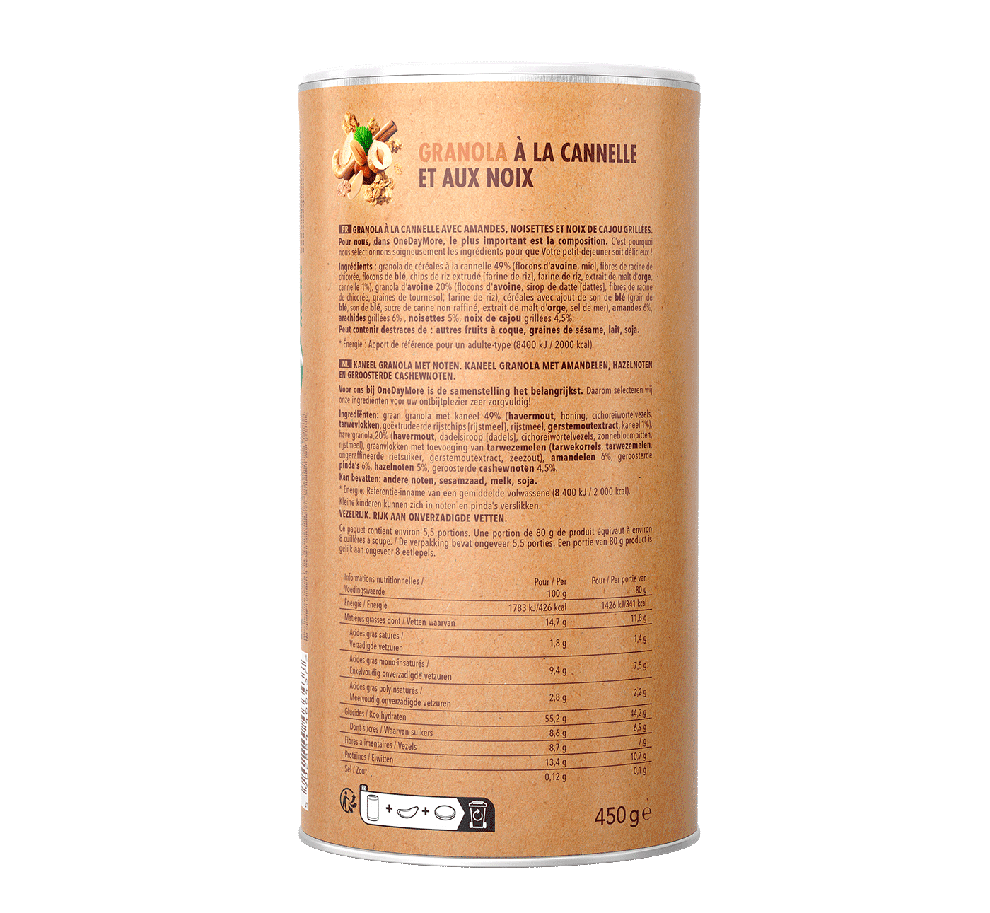 Granola cynamonowa OneDayMore