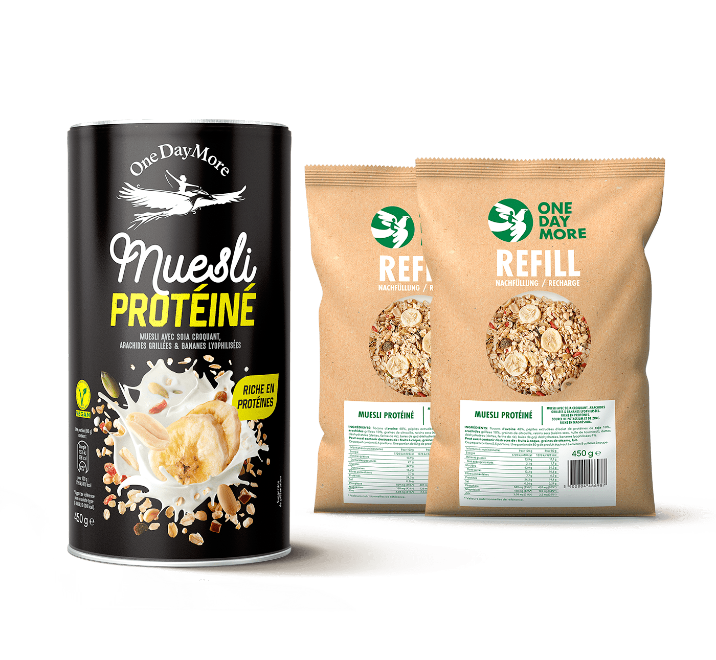 Muesli Protéiné + recharge 2-pack